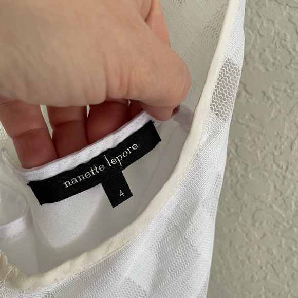 Nanette Lepore Lattice Print Top - Picture 6 of 8